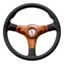 Luisi Giba 3 Prestige Sportlenkrad Leder Edelholz Look mit TÜV Prüfbericht